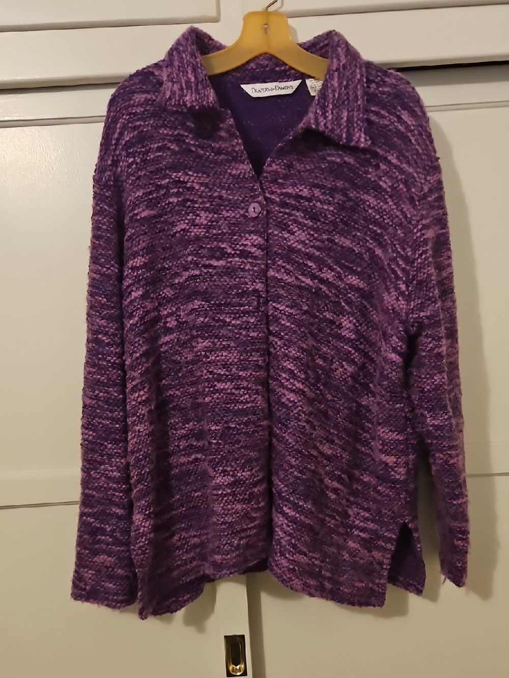Draper’s & Damon’s Purple Marled Knit Sweater